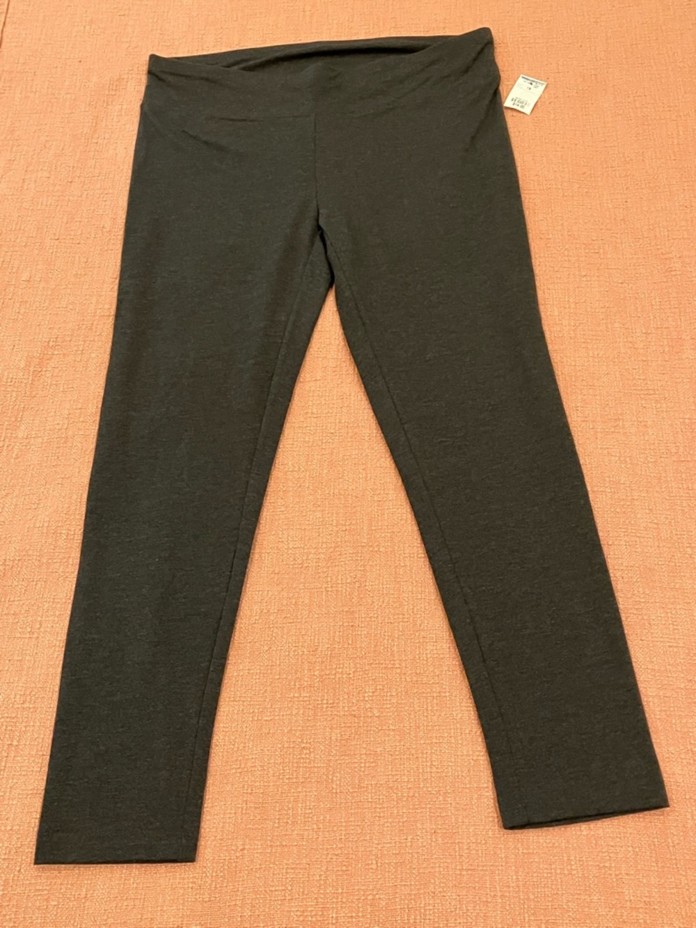 NWT wm’s 1X cotton blend jersey Heathered gray Leggings